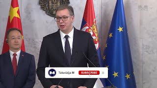 Si Đinping stiže u posjetu Srbiji – izjavio Vučić [upl. by Calbert]