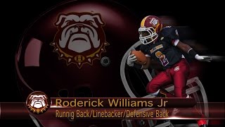 2Roderick Williams JrRBLBDB20142016 Football HighlightsDefense [upl. by Airasor]