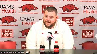 Arkansas Razorbacks Oline Coach Eric Mateos [upl. by Elijah]