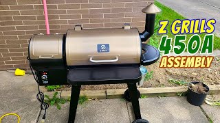 How to Assembly  Top Rated 450A Pellet Grill  Z GRILLS 450A Wood Pellet Grill and Smoker 452 sq [upl. by Akemhs]