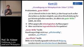 Praktische Philosophie 7b Deontologie  Kant 2 [upl. by Ku]