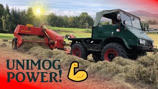 Unimog 411 HDBallen pressen mit Welger AP41  Genug Power [upl. by Vance176]