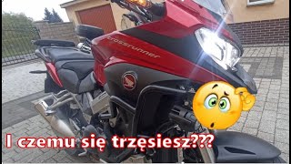 HONDA VFR800X CROSSRUNNER  diagnostyka i naprawa układu hamulcowego🤔 testy kaskaderskie🤪zawiecha👌 [upl. by Aniroz388]