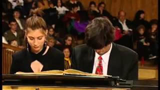 Schubert Marche Militaire piano duet Salim amp Sivan [upl. by Newkirk]