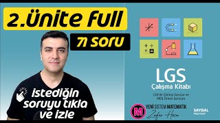 Lgs Çalışma Kitabı Sayısal 2Ünite Örnek Sorular Matematik Full Tek Video Çözümleri 2023 [upl. by Tristas]