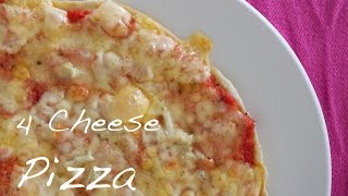 How to make a Four Cheese Pizza  4 formaggi  pizza recipe recipe diary [upl. by Jamnes]