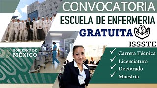 🔴 CONVOCATORIA Escuela de ENFERMERIA ISSSTE ✅ Gratuita  Requisitos y COMO REGISTRARTE [upl. by Clayton]