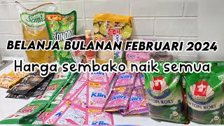 Belanja bulanan februari 2024 [upl. by Flossi]