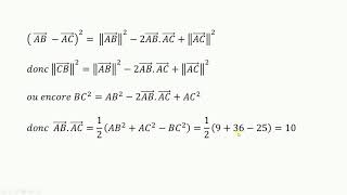 produit scalaire formules normes [upl. by Schott]
