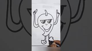 Easy Mango Drawing mango आम आंबा art shortfeed ytshots [upl. by Anoynek]