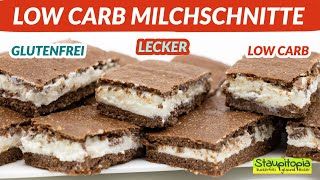 Low Carb Milchschnitte selber machen I Protein Milchschnitten Rezept mit Magerquark [upl. by Dnomsaj892]