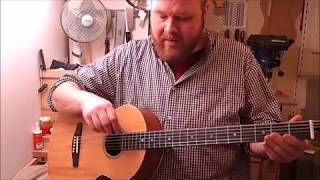 Gilmore Baritone Guitar neck repair and fingerboard reglue [upl. by Akyssej710]