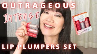 Sephora Collection OUTRAGEOUS INTENSE LIP PLUMPERS SET Limited Edition  Makeup Over 50 [upl. by Eissolf]