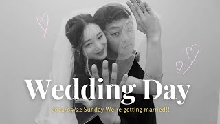 신부가 직접 만든 식전영상💍🤍新婦手作りの結婚式オープニングウェディングムービー Our Wedding Video 🎥 [upl. by Llewoh470]