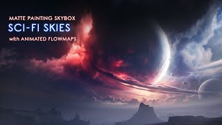 Matte Painting Skybox Pack SCI FI Skies UE5 [upl. by Bernette]