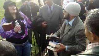 Freedom of Speech Radical Christian vs Muslims in Londons Hyde Park speakers corner [upl. by Ayotan378]