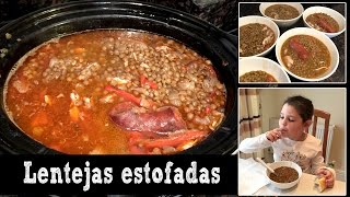 Lentejas estofadas para niños I Receta fácil [upl. by Jobie]