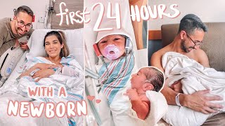 the FIRST 24 HOURS with a NEWBORN at the hospital [upl. by Riesman]