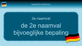 Bijles Duits grammatica 32 2e naamval bijvoeglijke bepaling [upl. by Ggerg]