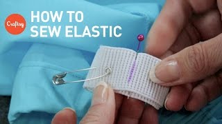 How to sew elastic 2 techniques  Sewing Tutorial with Angela Wolf [upl. by Krahling163]