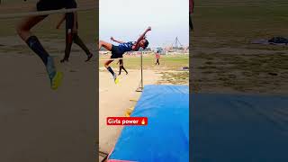 Girls power🔥 shorts viralvideo trackandfield physical girl highjump viralreels [upl. by Lohner46]