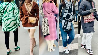 January 2024 Street style paris New year fashion Paris street fashion [upl. by Assital]