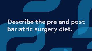 Describe the pre and postbariatric surgery diet [upl. by Borreri]