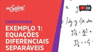 Me Salva Equações Diferenciais Separáveis  Teoria e exemplo [upl. by Terraj]