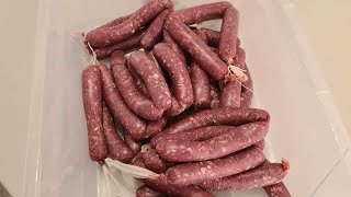 Easy to make Wallaby sausages using HomeMakeIt sausage kits Dolce Italian flavour [upl. by Losse313]