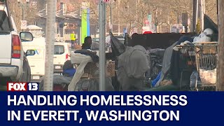 WSDOT Everett Mayor at odds over homeless encampment work  FOX 13 Seattle [upl. by Saenihp]