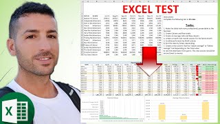 Data Analyst EXCEL Interview Test Example  Prepare for your EXCEL Test  2022 [upl. by Petrick]