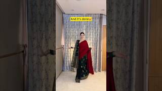 How to style shawl for winter winter hack bollywood actress saree shortvideo please  viral [upl. by Aisinoid]