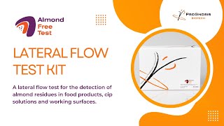 Almond Free Test  Lateral FLow  for the detection of Almond Residues [upl. by Lani416]