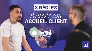 Comment ACCUEILLIR un CLIENT dans un HÔTEL  HAPPYCULTURE [upl. by Shanda431]