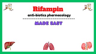 Rifampin anti TB drugs pharmacology antitubercular drugs pharmacology pharmacology made easy [upl. by Dam]