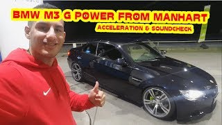 BMW E93 M3 G POWER from MANHART  Cabriolet Acceleration amp Soundcheck [upl. by Assi]