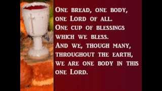 One Bread One Body  with lyricswmv [upl. by Eecats]