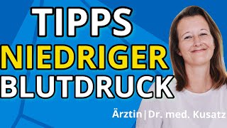 Niedriger Blutdruck im Fokus Ärztin teilt wertvolle Tipps und Expertenwissen [upl. by Aneleairam]