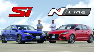 2019 Hyundai Elantra GT N Line vs Honda Civic Si  Bargains Of The Decade [upl. by Carlene]