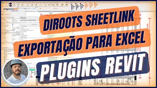 REVIT DIROOTS SHEETLINK  Plugin de exportação para o Excel [upl. by Linn]