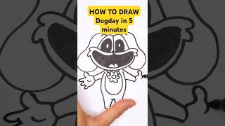 The SECRET to Drawing Dogday in 5 Minutes FLAT artprojectforkids [upl. by Alegre]