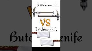 Battle hammers vs butchers sword 🗡️ which one is better 🤔shadowfight2 shorts [upl. by Bendicta]