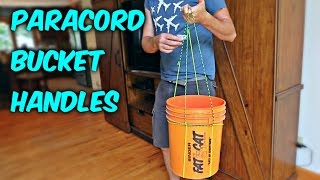 DIY Easy Paracord Bucket Handles [upl. by Enilorac]