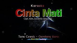 Cinta Mati tone cewek karaoke gendang karo [upl. by Garnes]