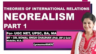 Neorealism I Theory of International Relations I Neorealist Theory [upl. by Jr]