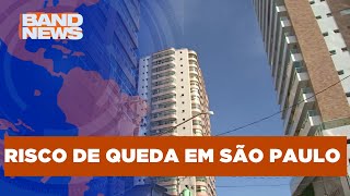 Prédio de 19 andares é esvaziado no litoral  BandNews TV [upl. by Assenaj70]