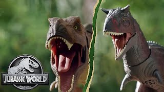 Jurassic World Camp Cretaceous  Toro VERSUS T Rex  MattelAction [upl. by Riannon]