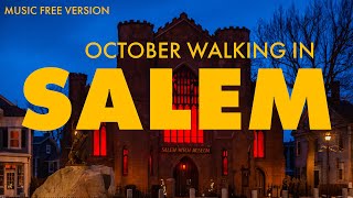 Salem Massachusetts Walking Tour October Halloween Sights music free version [upl. by Marlene]