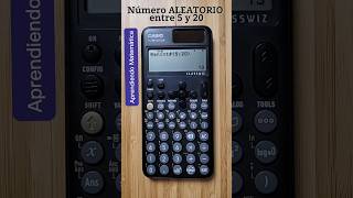 NÚMERO ALEATORIO en la CALCULADORA CIENTÍFICA 🤔 [upl. by Adnylem]