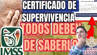 PENSION IMSS ¿Certificado de Supervivencia Requisito en ABRIL 2024 ¡Para Algunos PENSIONADOS 😱🔥📆 [upl. by Eerot471]